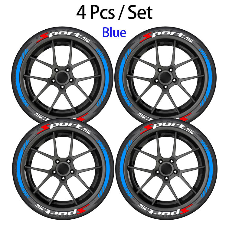 Car Tire Waterproof Universal Stickers Wheel Decals