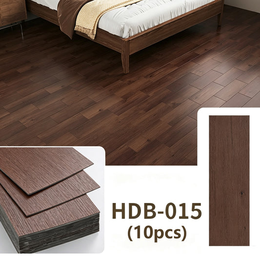 10 Pack Waterproof Vinyl Flooring Peel and Stick for Office, Living Room, Bathroom, Kitchen
