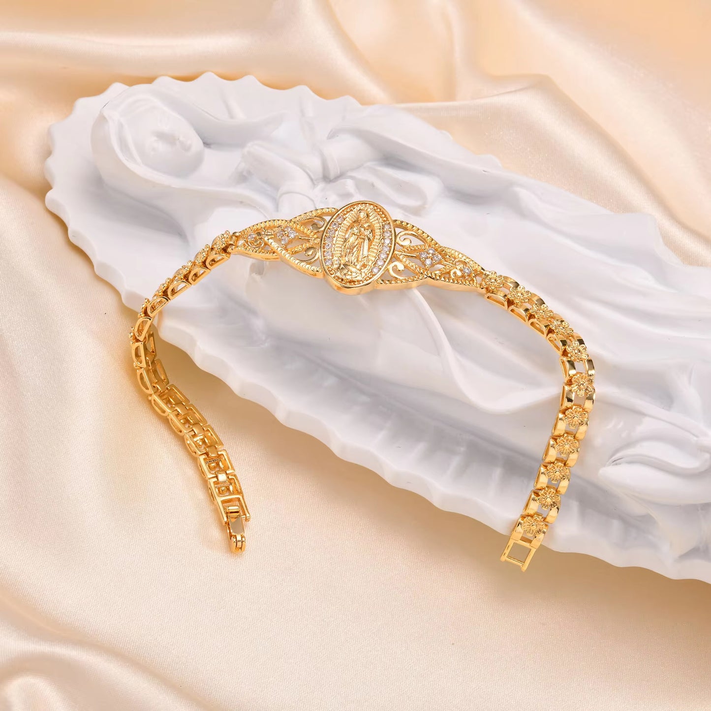 Gold Catholic Bracelet for Women