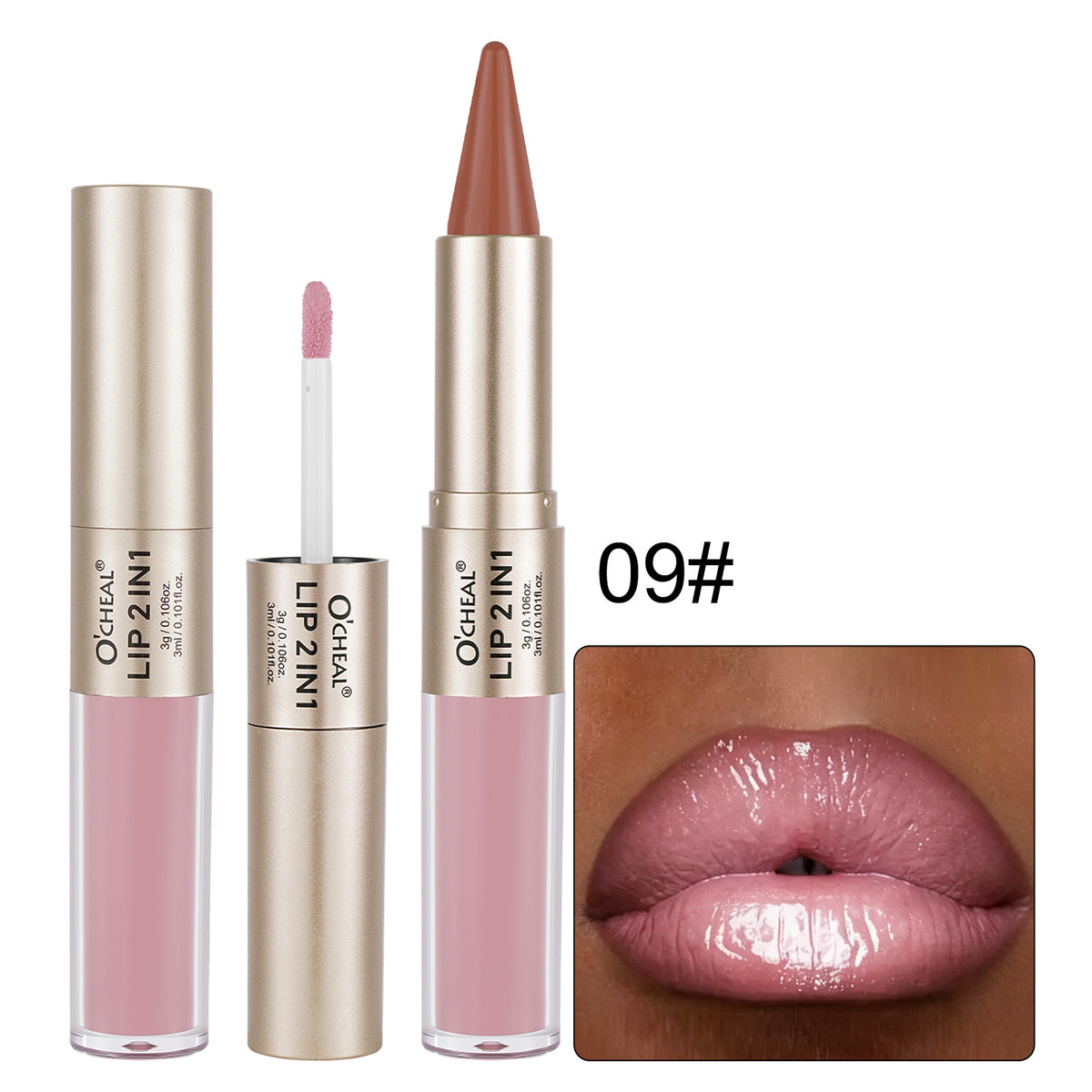2-in-1 Double-Ended Matte Lip Liner & Lip Gloss Duo