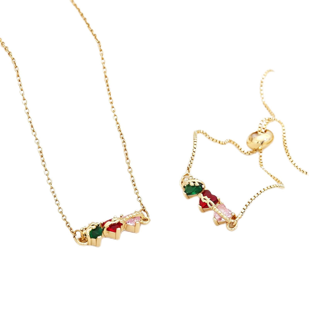 Three Sacred Hearts Bolo Bracelet for Women