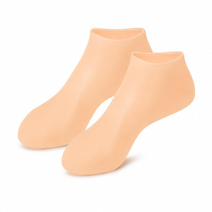 2 Pairs Silicone Socks for Dry Cracked Feet Women