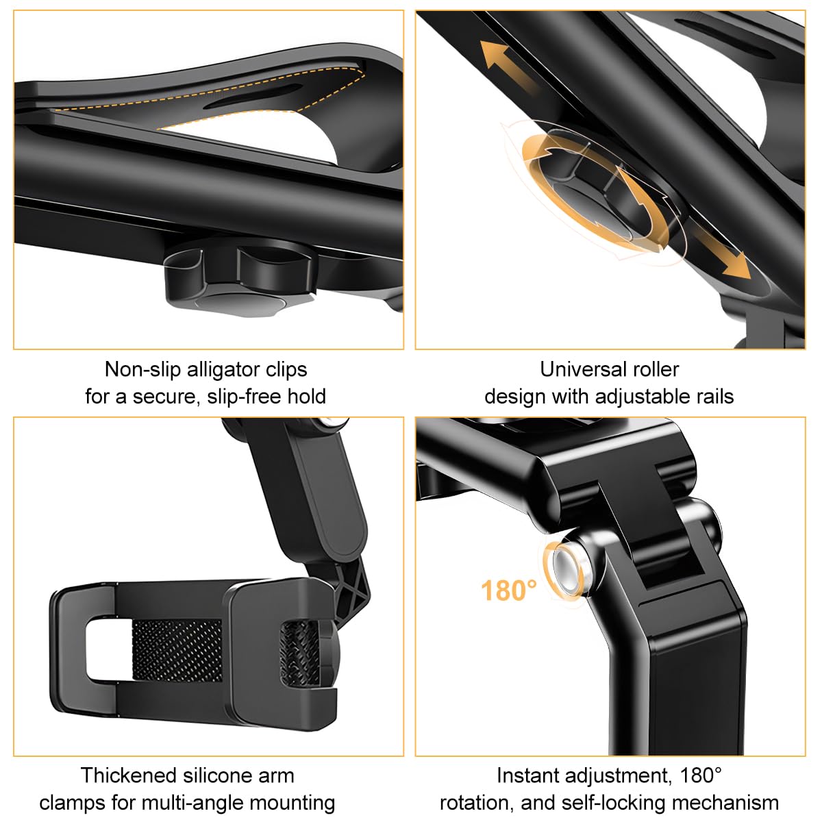 1080° Rotatable and Retractable Mobile Phone Holder