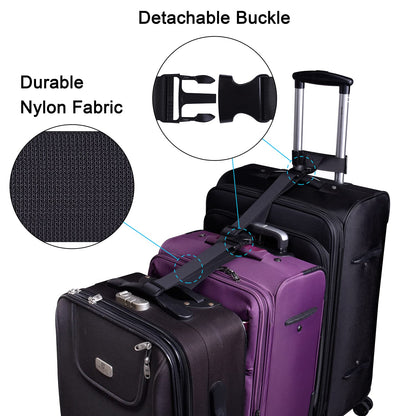2 Pack Add a Bag Luggage Strap
