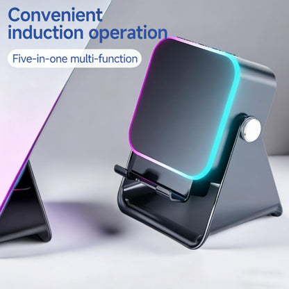 4-in-1 Foldable Phone Stand Speaker with Wireless Induction