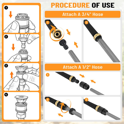 Jet Nozzle Power Washer for Garden Hose