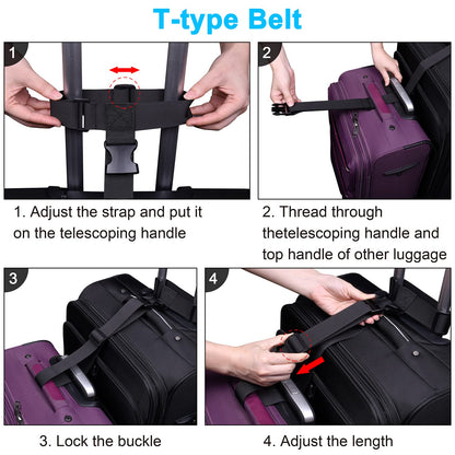 2 Pack Add a Bag Luggage Strap