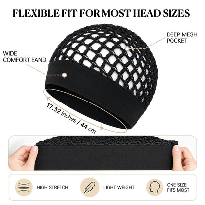 2Pcs Ultra-Wide Soft Band Crochet Hair Wrap