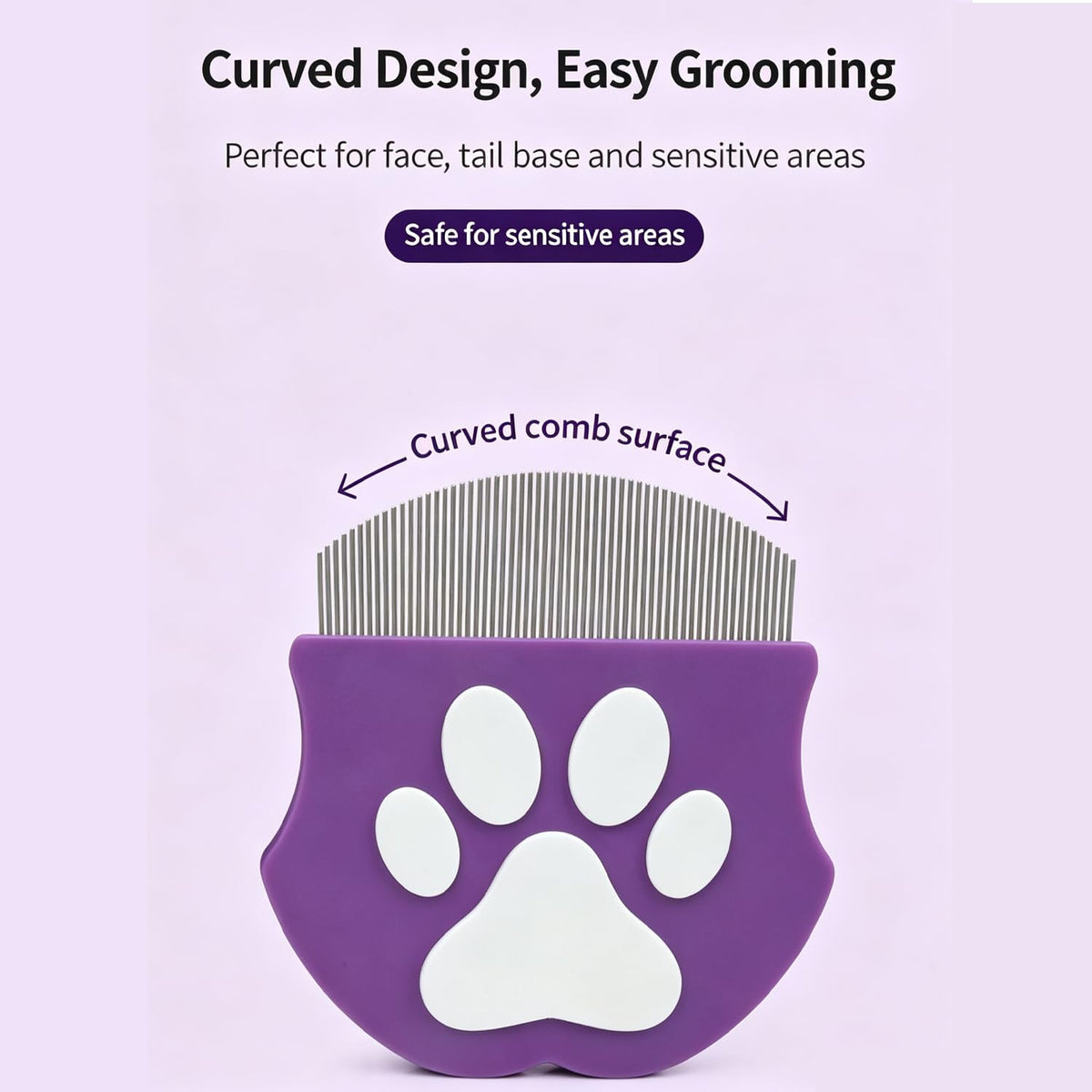 Pet Facial Comb Dog Cat Rabbit Wide-Tooth Comb