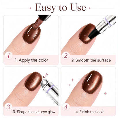3-in-1 Cat Eye Care Gel Pen with Magnetic Bead