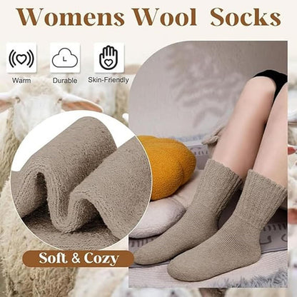 Winter Soft Thermal Cotton Knit Socks