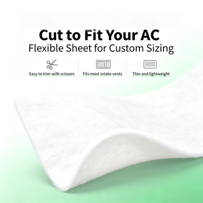 50 Sheets/Pck AC Filter Cotton, Ultra-Thin Dustproof Filter For Wall-Mounted Air Intake
