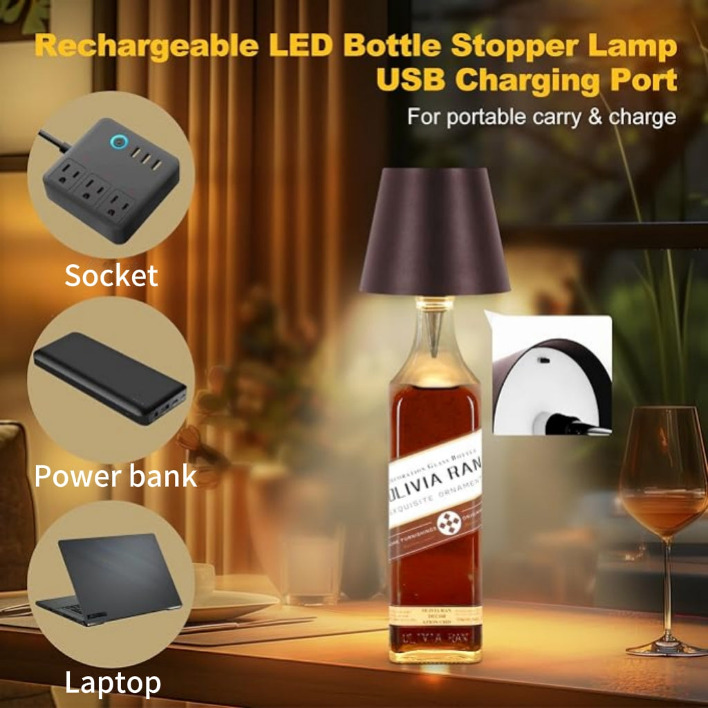 2026 New Wireless Bottle Lamp - LED Wine Bottle Lamp