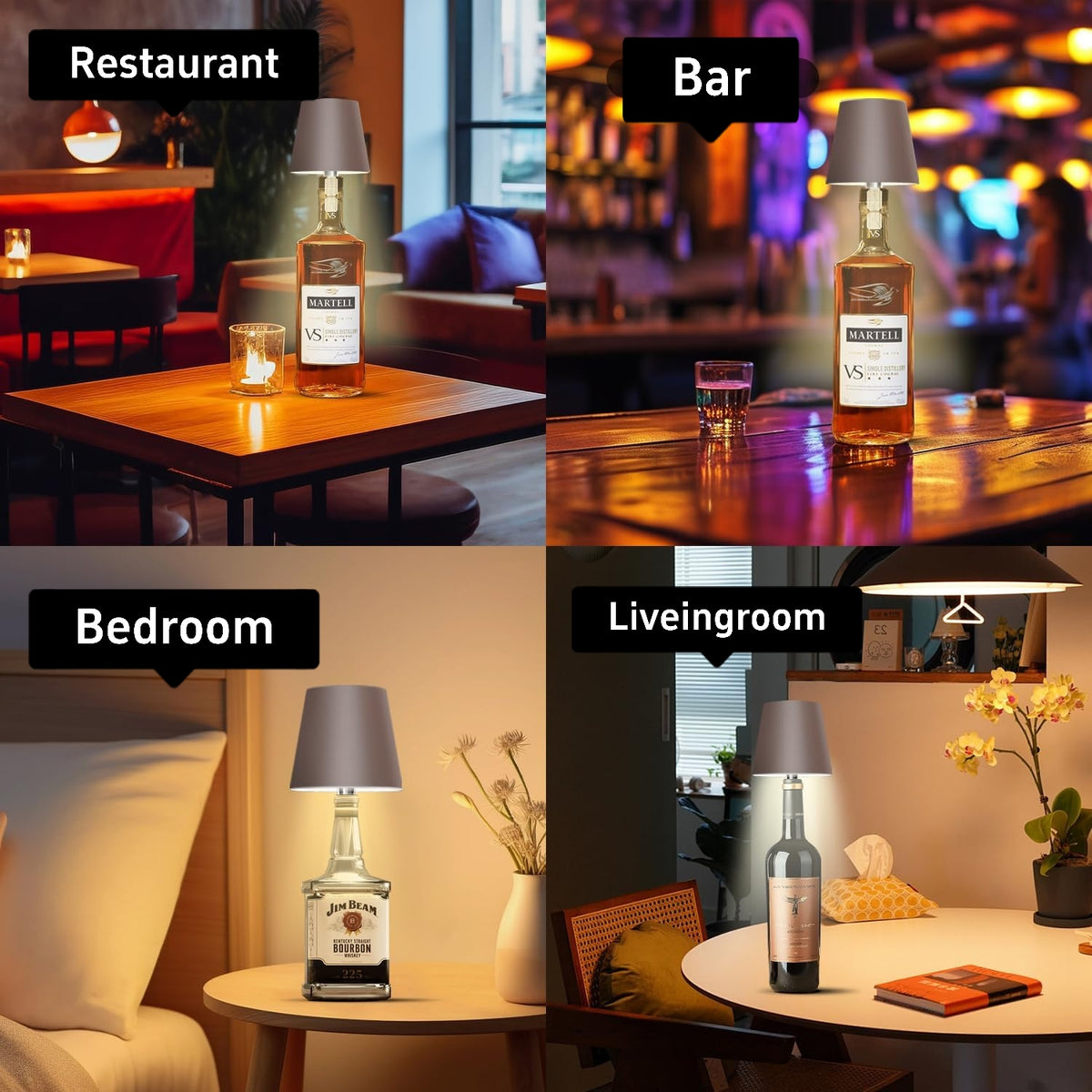 2026 New Wireless Bottle Lamp - LED Wine Bottle Lamp