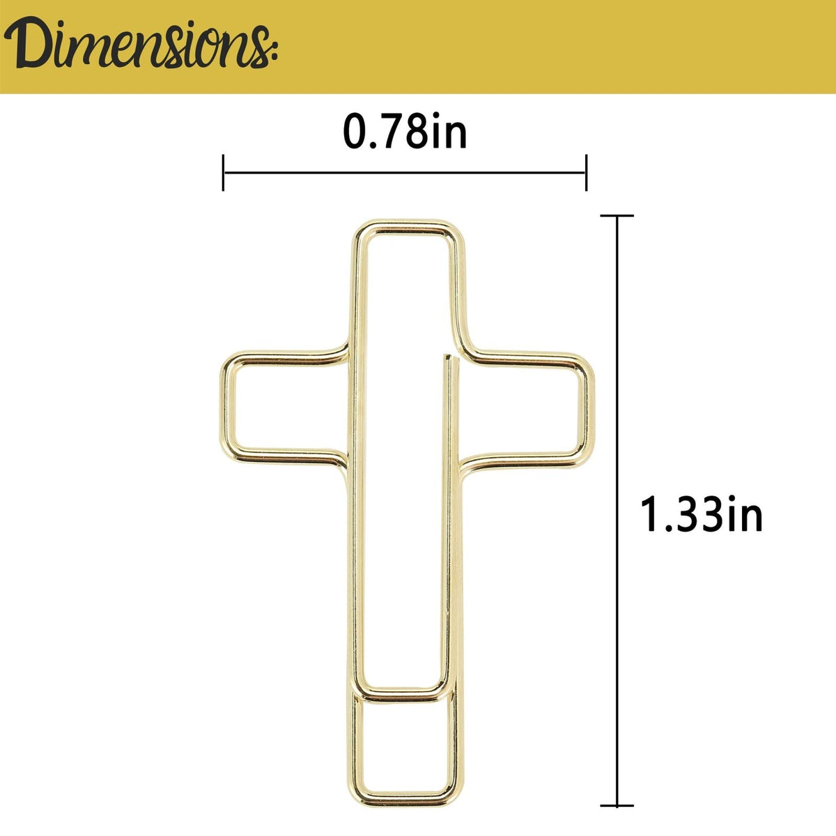 Cross Paper Clips for Bible