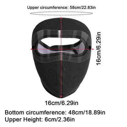 Fleece Thermal Mask with Removable Goggles