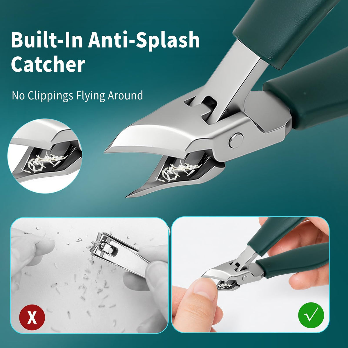 Upgraded Eagle Beak Beveled Nail Clippers Set