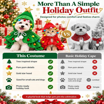 Christmas Dog Costume Reindeer Outfit