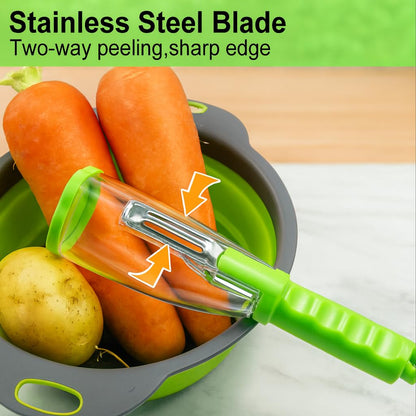 Vegetable Peeler Fruit Peeler with Container Stainless