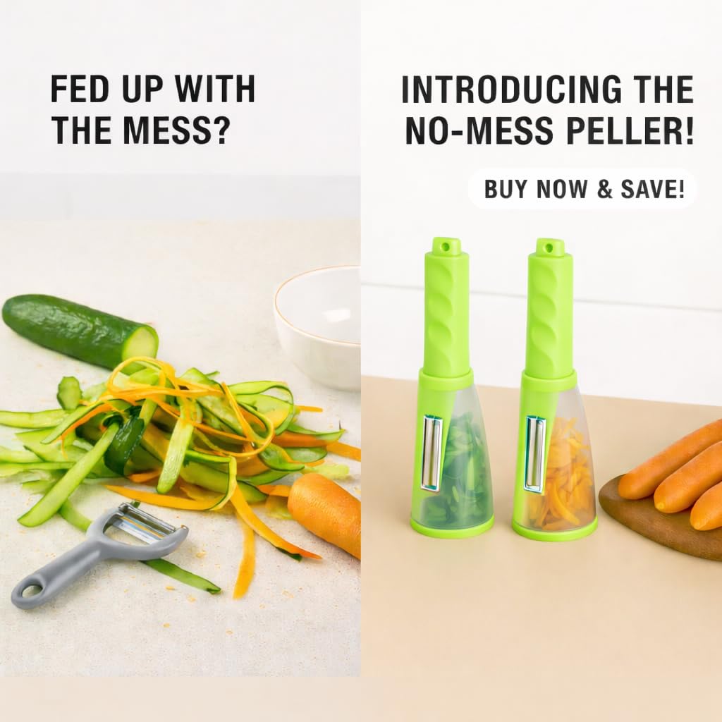 Vegetable Peeler Fruit Peeler with Container Stainless