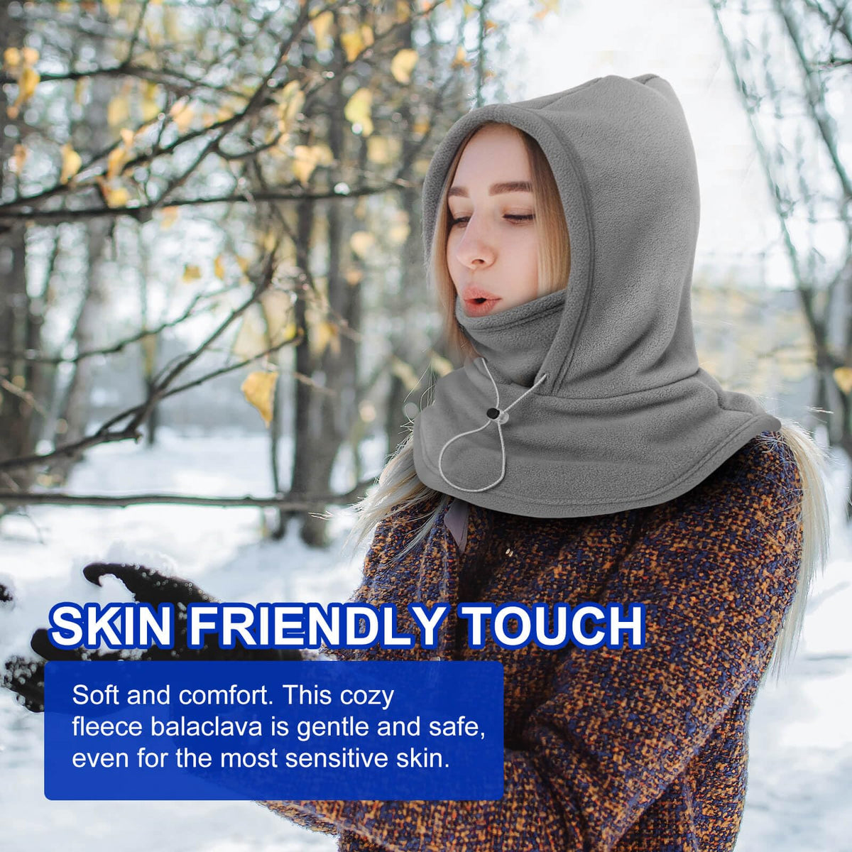 Winter Polar Fleece Ski Mask for Men Women