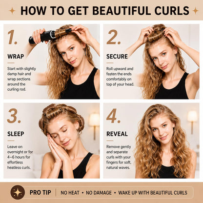 Overnight Heatless Hair Curler