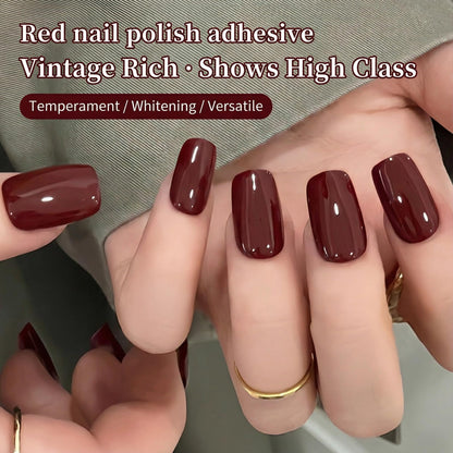 Red Wine-toned Gel Nail Polish