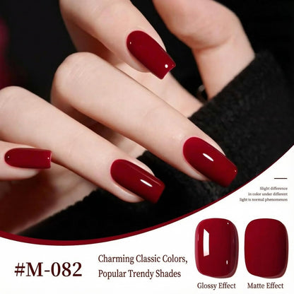 Red Wine-toned Gel Nail Polish