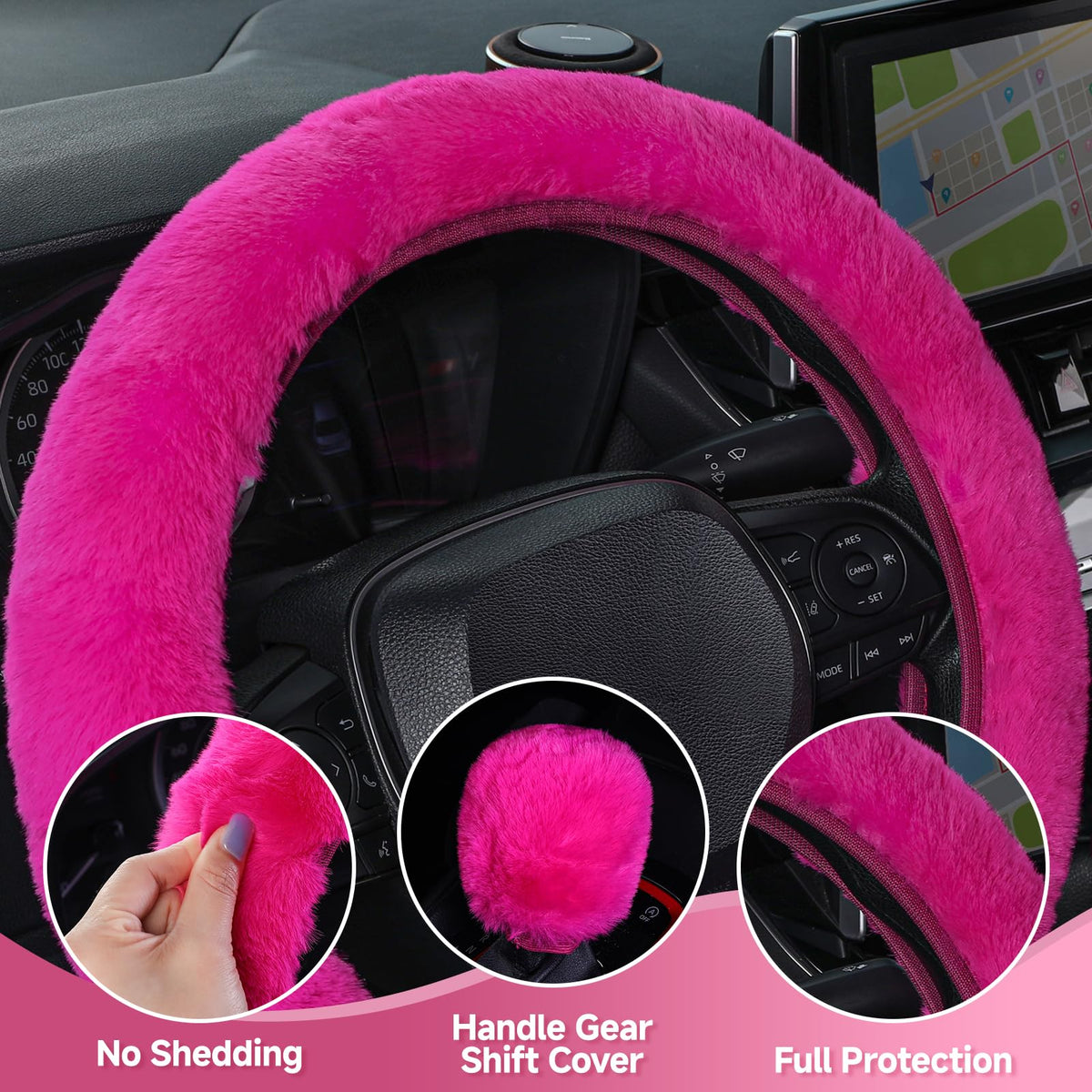 Direct Furry Steering Wheel Cover