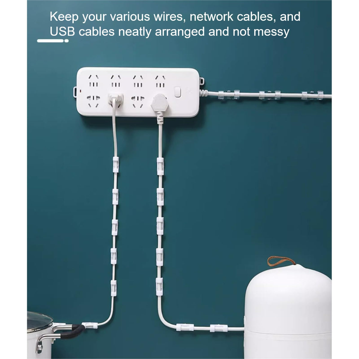 Non Punched self-Adhesive and Traceless Cable Clips