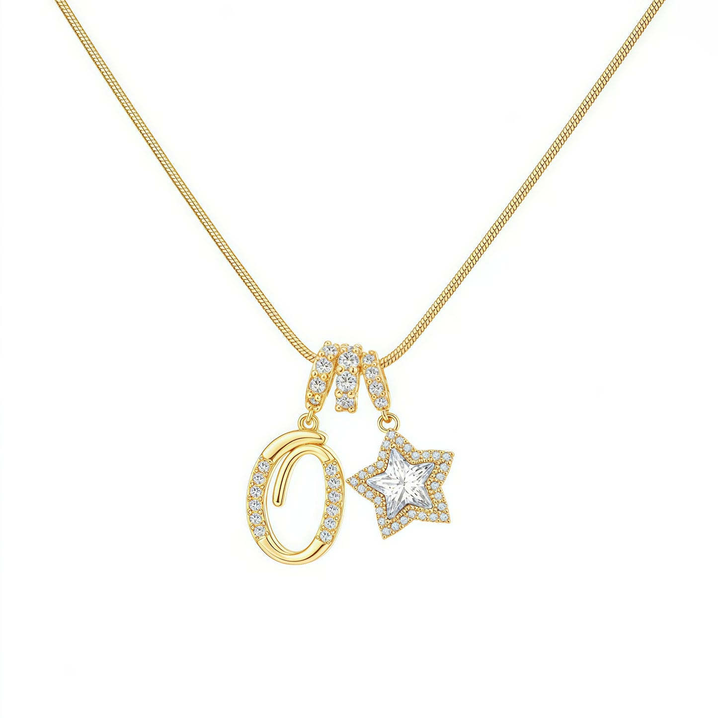 A-Z Letter Initial Necklace Pendant Jewelry Gift for Women & Girls