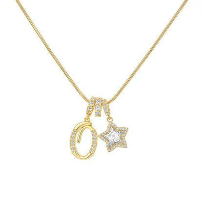 A-Z Letter Initial Necklace Pendant Jewelry Gift for Women & Girls