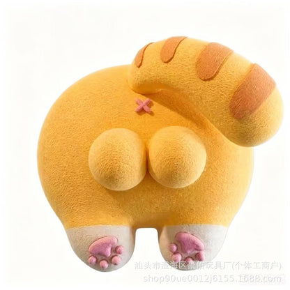 Funny Cat Butt Light Switch Cover, 3D Printed Double Rocker Plate Decor