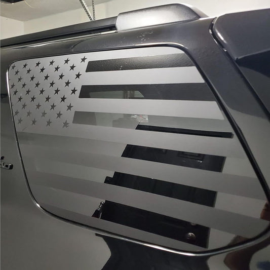 Black Car Window Decal – Premium Vinyl Film (Exterior Car Accessory)