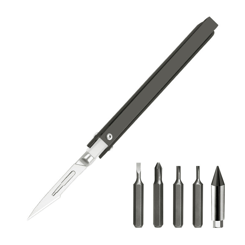 Multi-functional Foldable Screwdriver Surveying Tool