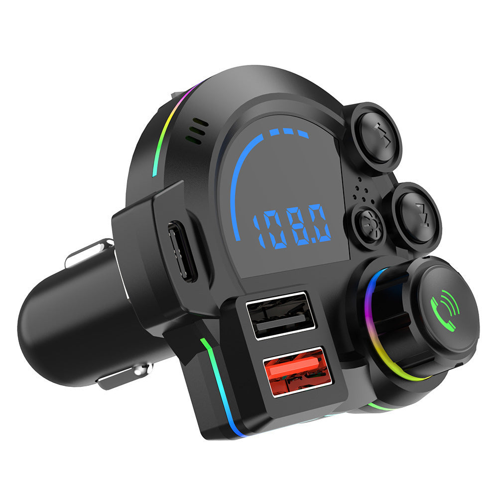 FM Transmitter, Bluetooth 5.3 Car Radio Audio Adapter MP3 Player With Dual USB Charger for Phone and Tablets