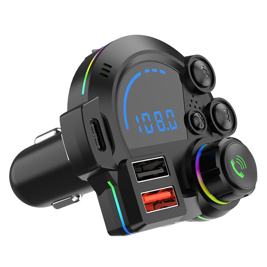 FM Transmitter, Bluetooth 5.3 Car Radio Audio Adapter MP3 Player With Dual USB Charger for Phone and Tablets
