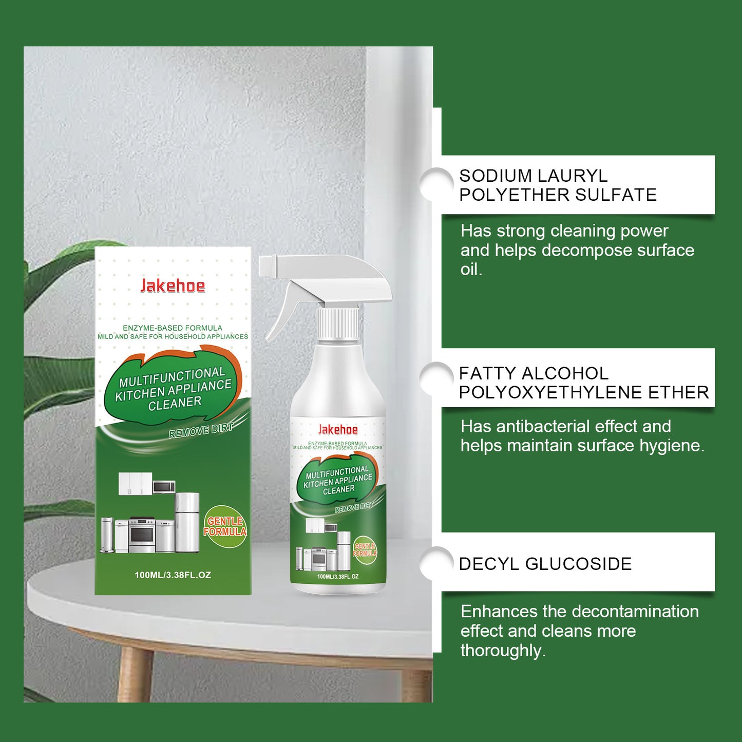 Powerful Kitchen Foam Degreasing Spray, Suitable For Various Appliances