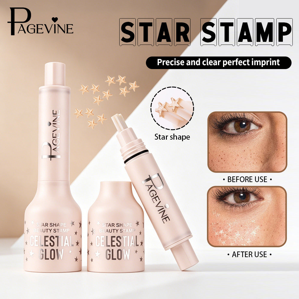 Star Stamp Pen LongLasting Fake Freckles Cosmetic for Y2K & FestivalLooks