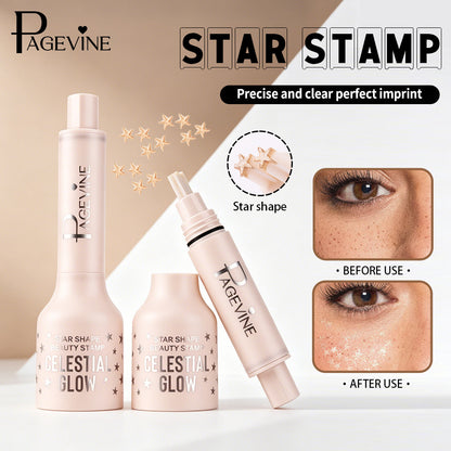 Star Stamp Pen LongLasting Fake Freckles Cosmetic for Y2K & FestivalLooks