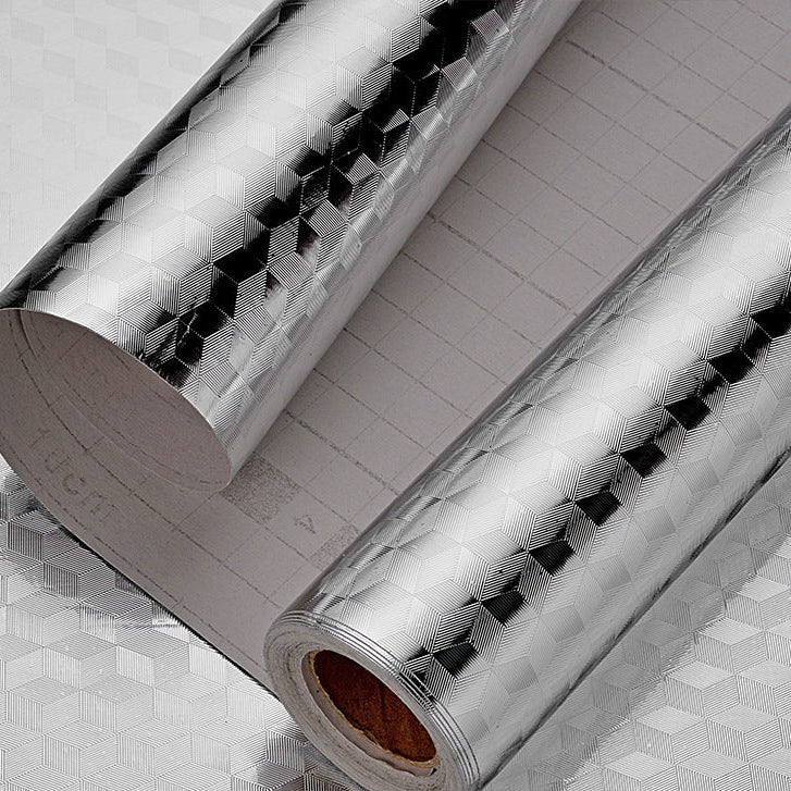 Oil-Proof Aluminum Foil Kitchen Sticker (Waterproof & Heat-Resistant, 40cm x 3m)