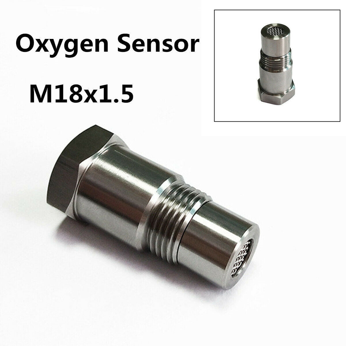 M18x1.5 O2 Sensor Spacer Adapter for Catalytic Converter CEL Fix, P0420/P0430 Code Eliminator