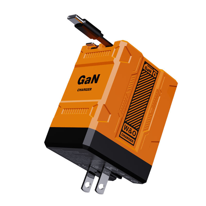 2 in 1 Retractable Wall Charger with Dual Cables