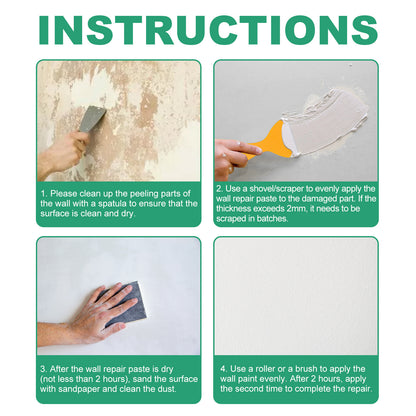 100g Wall Repair Paste—Filler for Repairing Cracks and Fixing Stains or Scratches