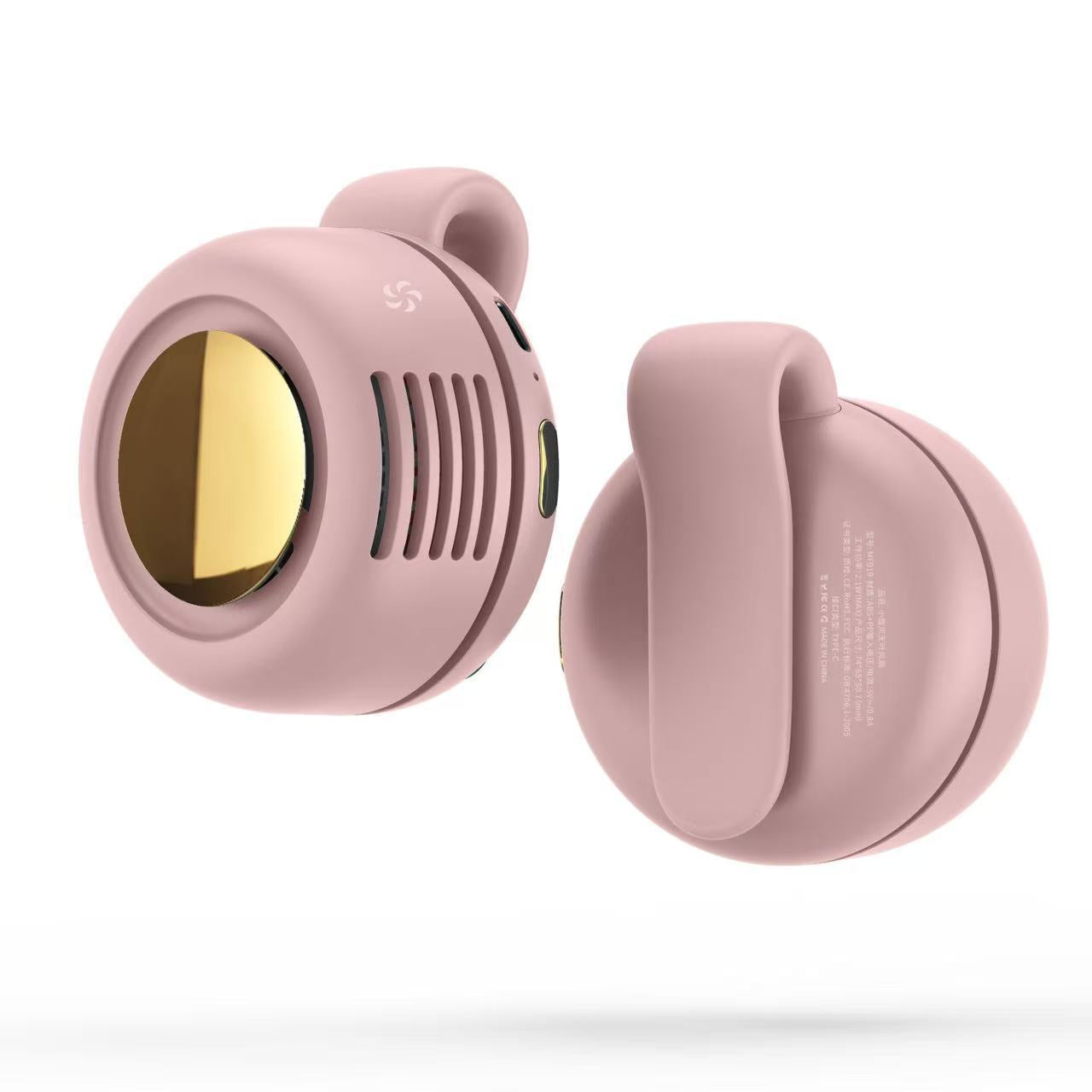 Portable Clip-On Fan, 360° Rotatable Personal Fan 3-Speed Silent Mini Bladeless Fans