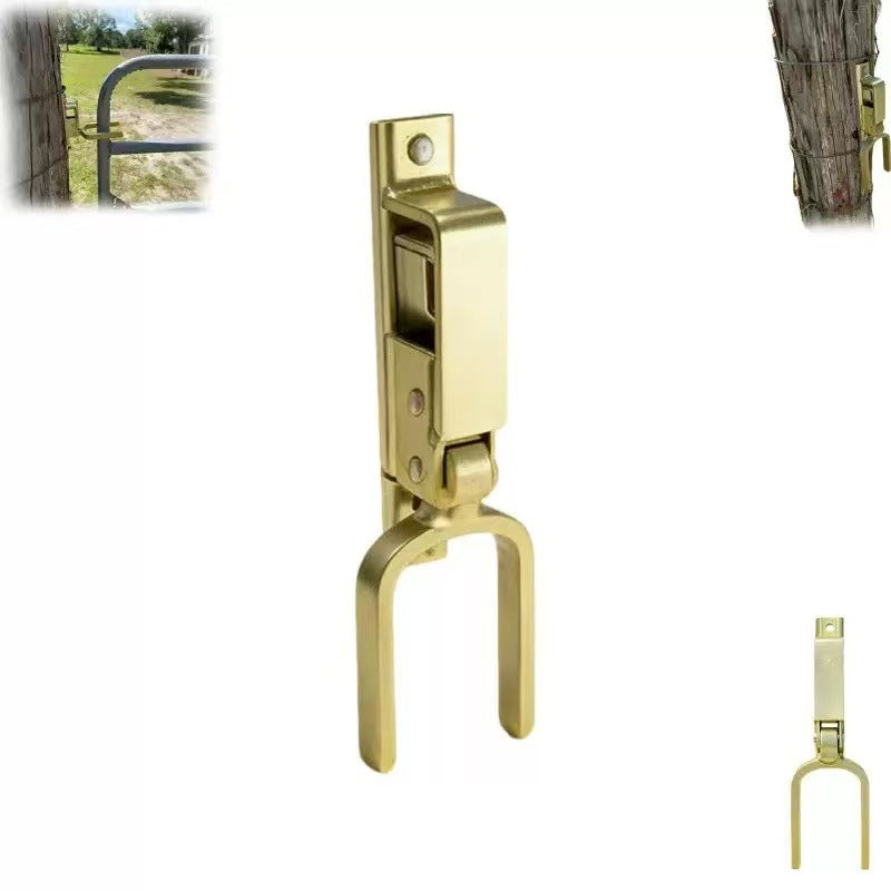 Self-Locking Gate Bolt—Heavy-Duty, One-Handed Operation Bolt