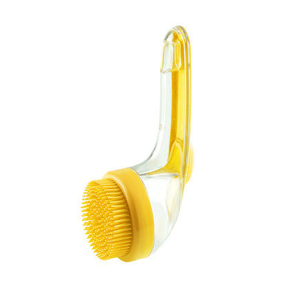 Pet Bath Brush with Shampoo Dispenser for Short and Long Hair