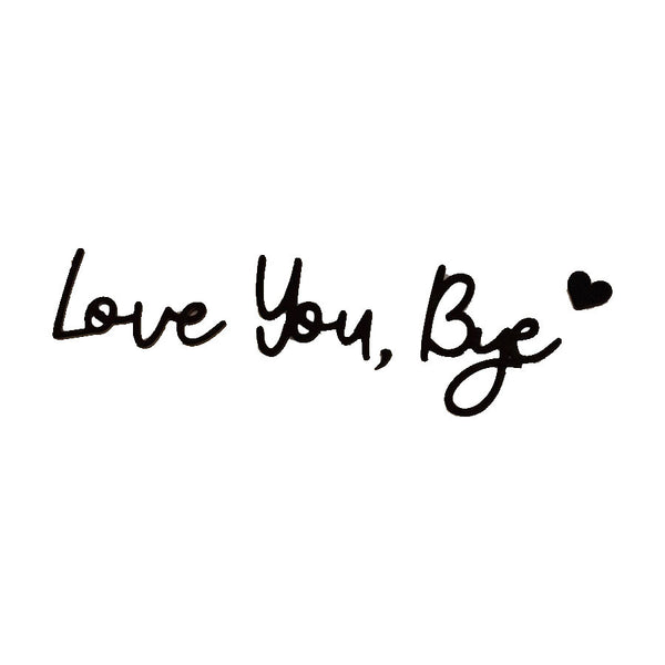Love You Bye Sign Above Door Decor