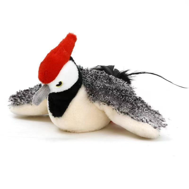 Interactive Cat Chasing Toy – Realistic Bird-Chirping Feather Toy