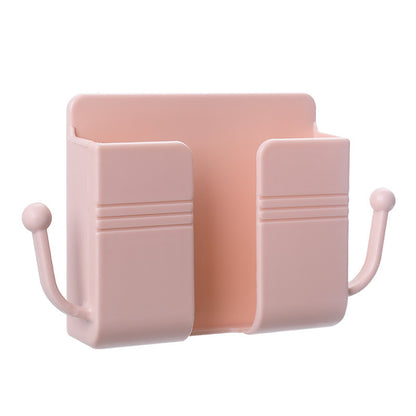 Wall-Mounted Phone Holder – Adhesive Phone Charging Dock Multifunctional Outlet Shelf